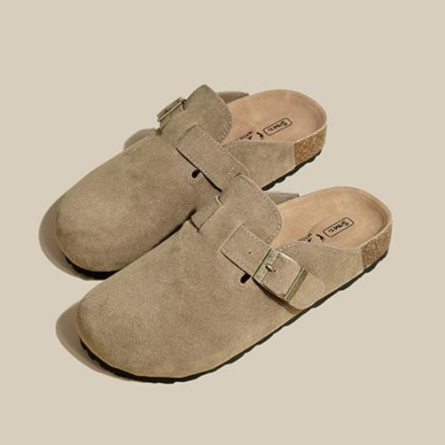 Boston Suede Footbed Clogs