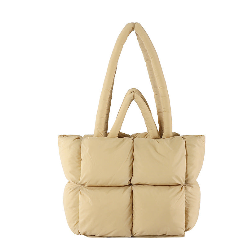 Puffer Tote Bag - Yellow