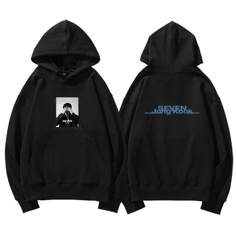 JUNGKOOK SEVEN Album Print Sweatshirt hoodie- JUNGKOOK -BTS