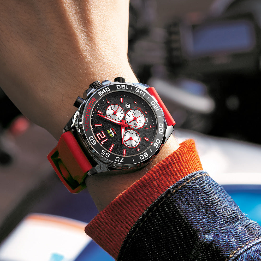 SWISH Quartz six-hand chronograph sports watch