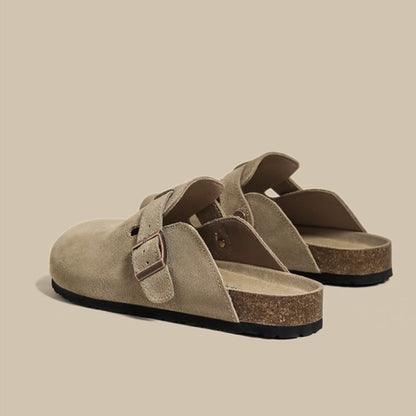 Boston Suede Footbed Clogs