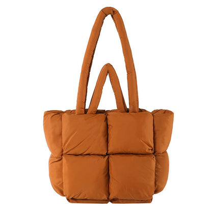 Puffer Tote Bag - Dirt