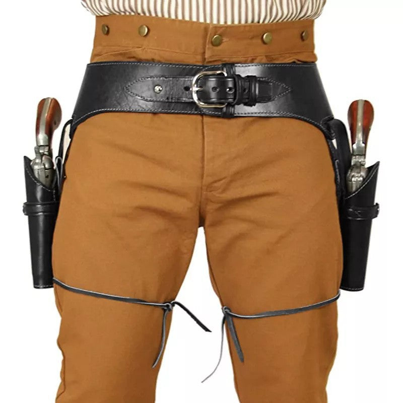 Western Cowboy Double Gun Holster Belt