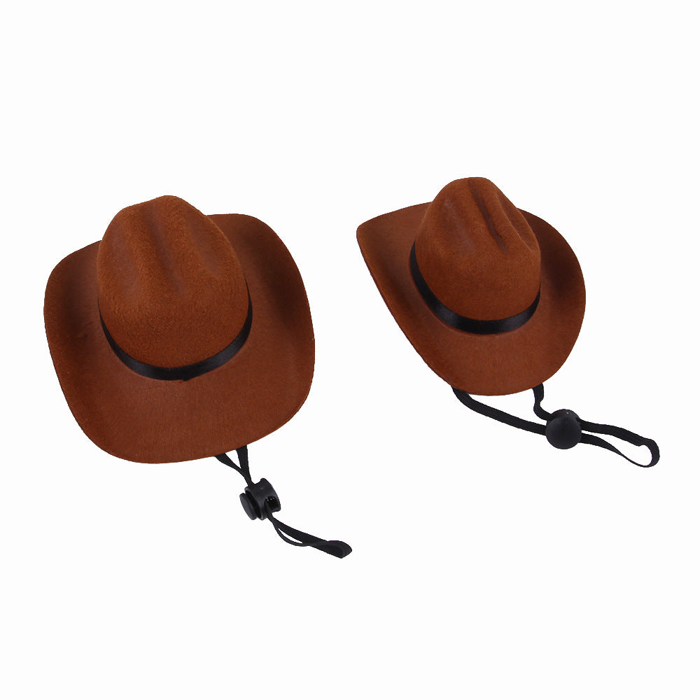 Pet Cat Dog Western Cowboy Hat