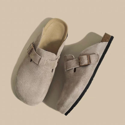 Boston Suede Footbed Clogs