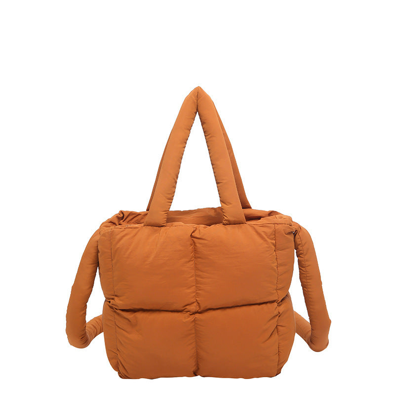 Puffer Tote Bag - Dirt