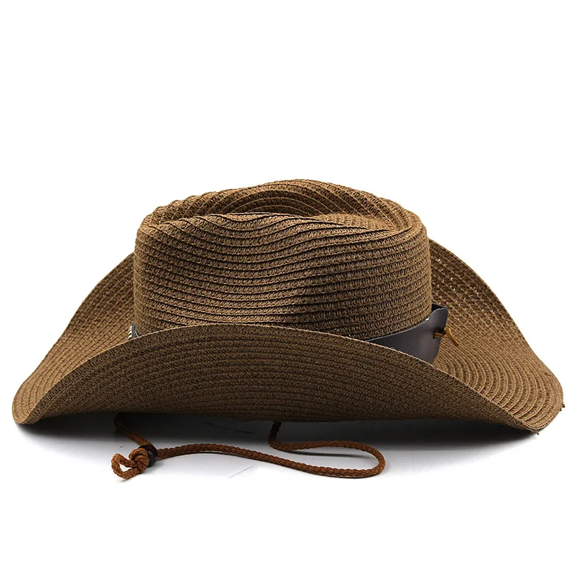 Straw Western Cowboy Hat Wide Brim