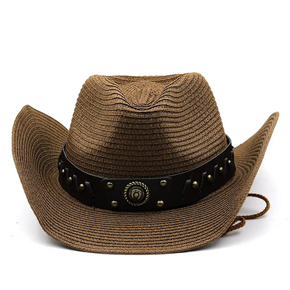 Straw Western Cowboy Hat Wide Brim