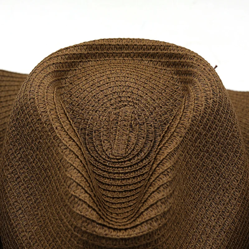 Straw Western Cowboy Hat Wide Brim