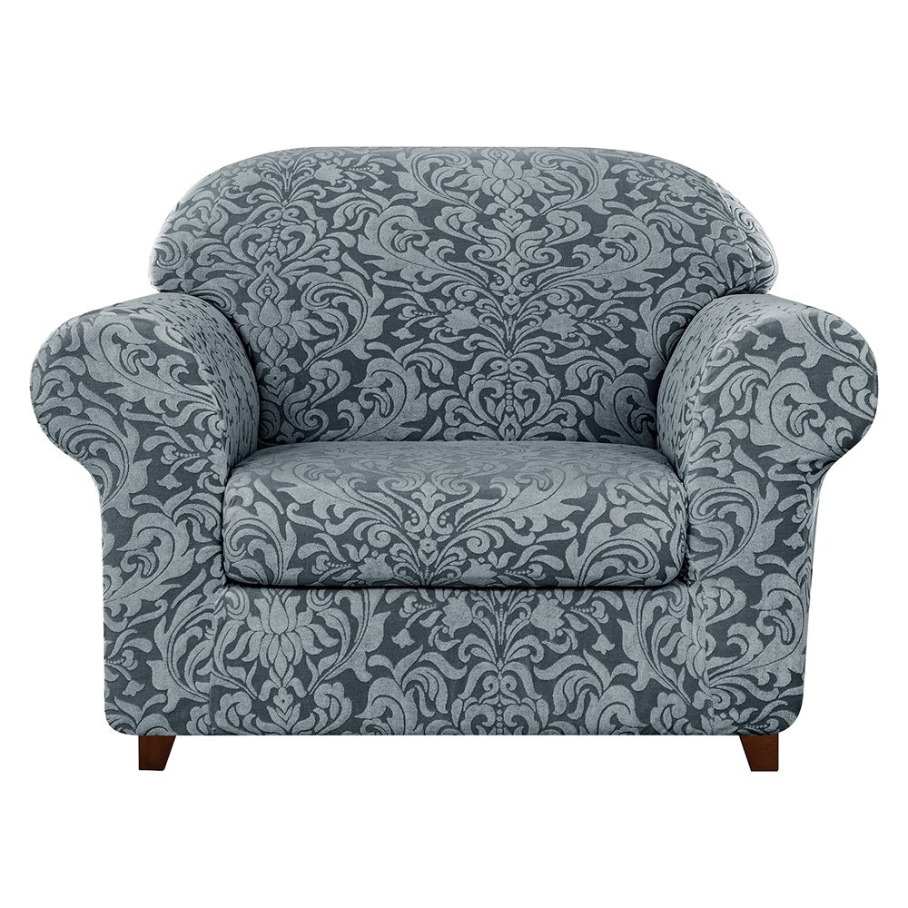 4 Sizes Exquisite Jacquard Floral Pattern Premium Elastic Sofa Cover Includes Separate Seat Covers