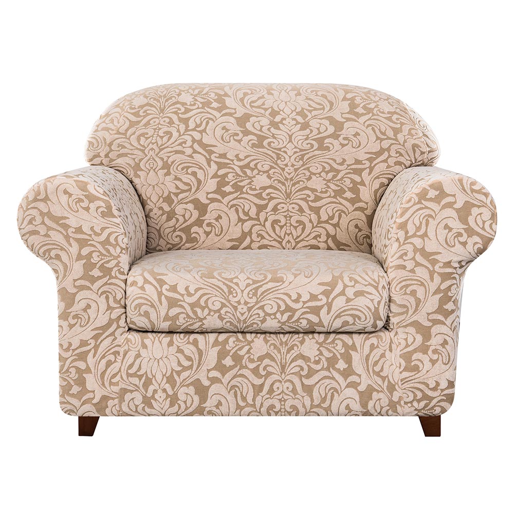 4 Sizes Exquisite Jacquard Floral Pattern Premium Elastic Sofa Cover Includes Separate Seat Covers