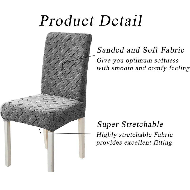 Thick Jacquard Chair Cover Spandex Stretch Slipcovers Chair Seat Covers