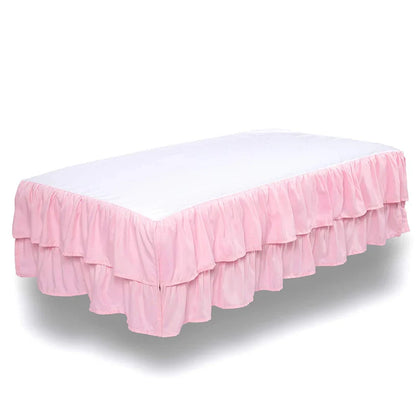 Two Layers Rufflled Bed Skirt