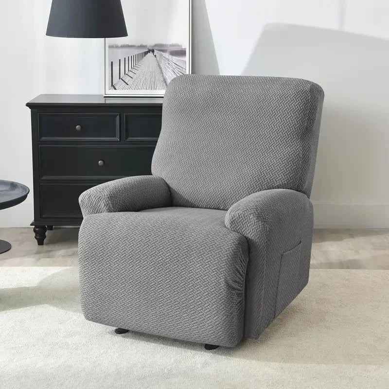 Washable Rhombic Recliner Slipcover Stretch Sofa Cover