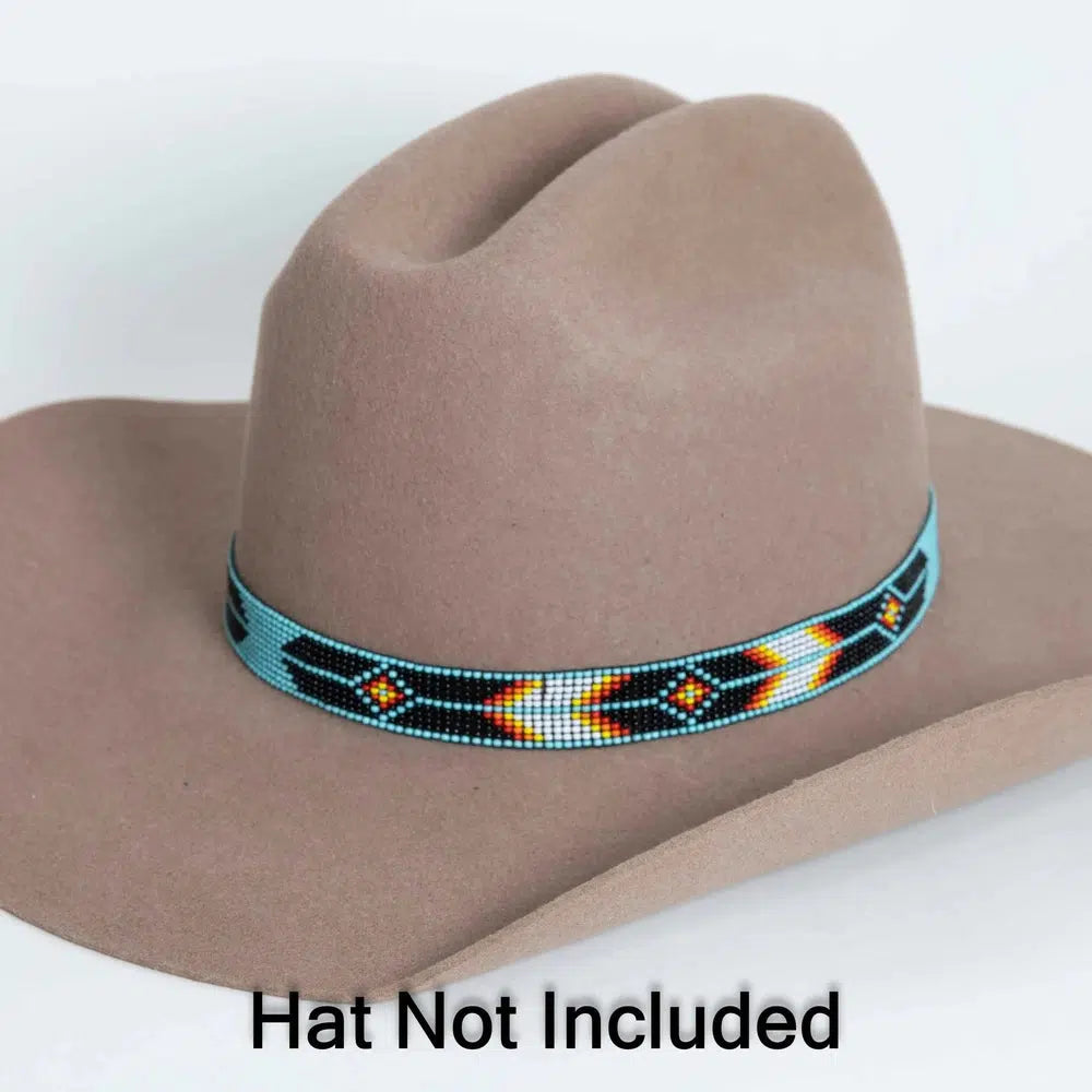 Arapaho | Turquoise Beaded Hat Band