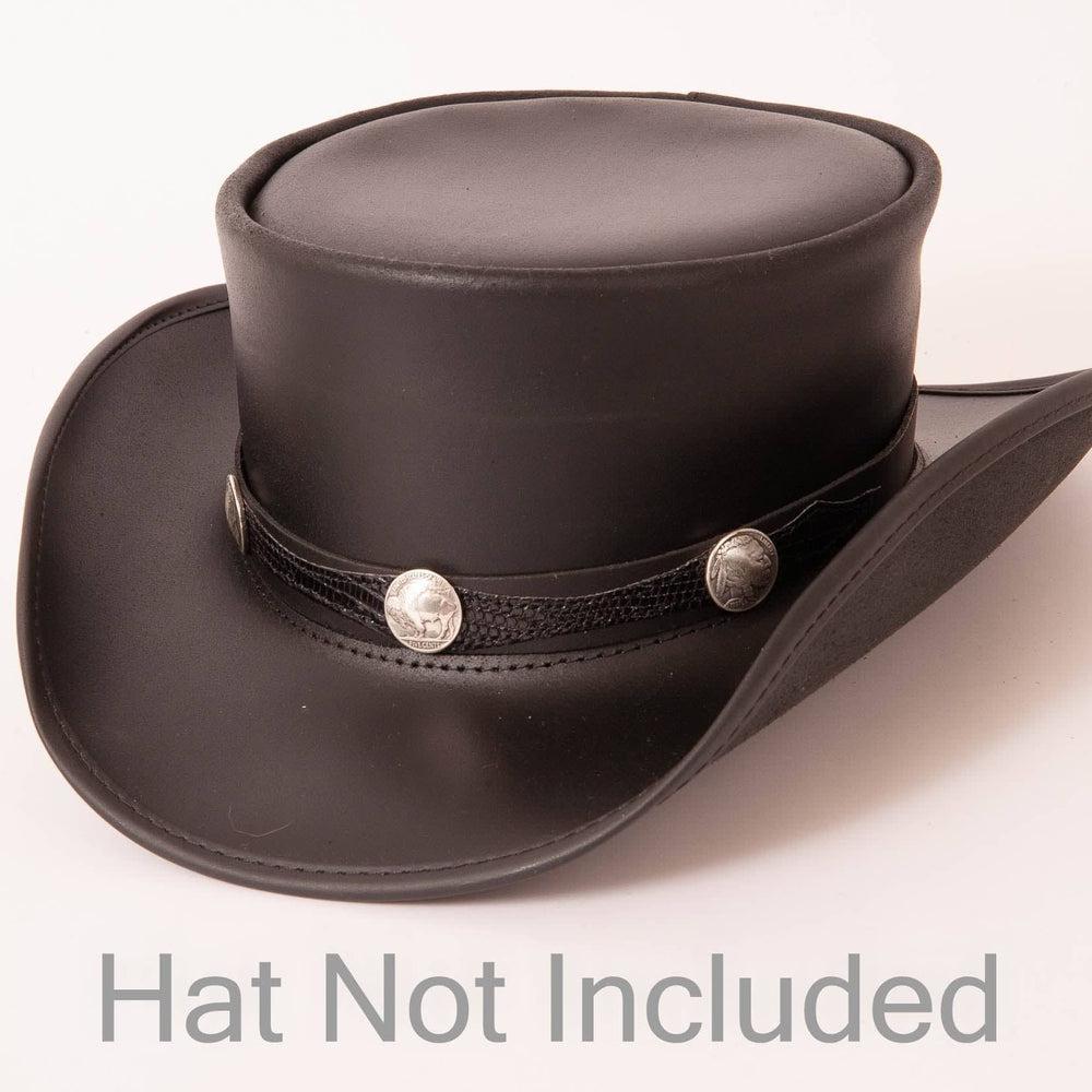 Blazer | Buffalo Nickel Adorned Leather Hat Band