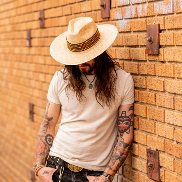 Western Palm Leaf Straw Hat