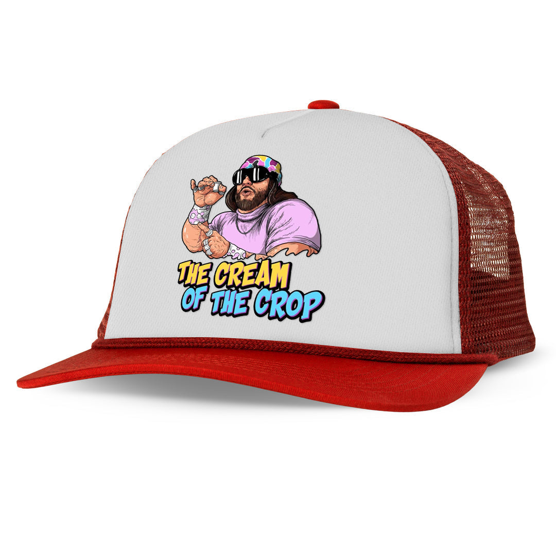 The cream Of the Crop Letter Printed Trucker Hat