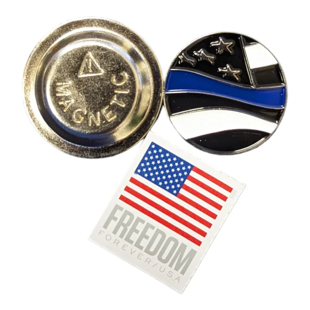 Flag Blue Line | Magnetic Hat Pin