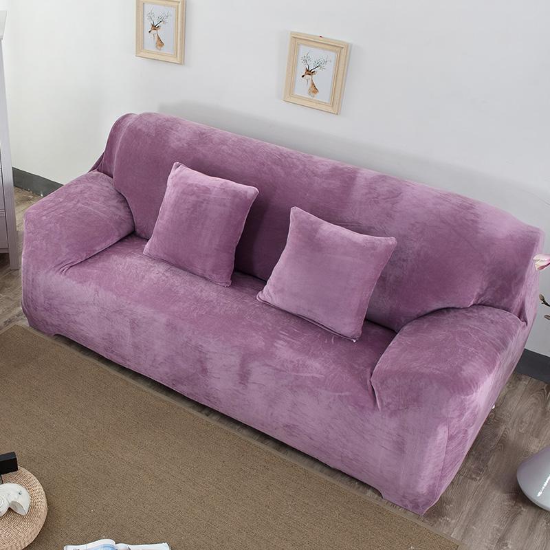 Lilac Velvet Haven Sofa Cover