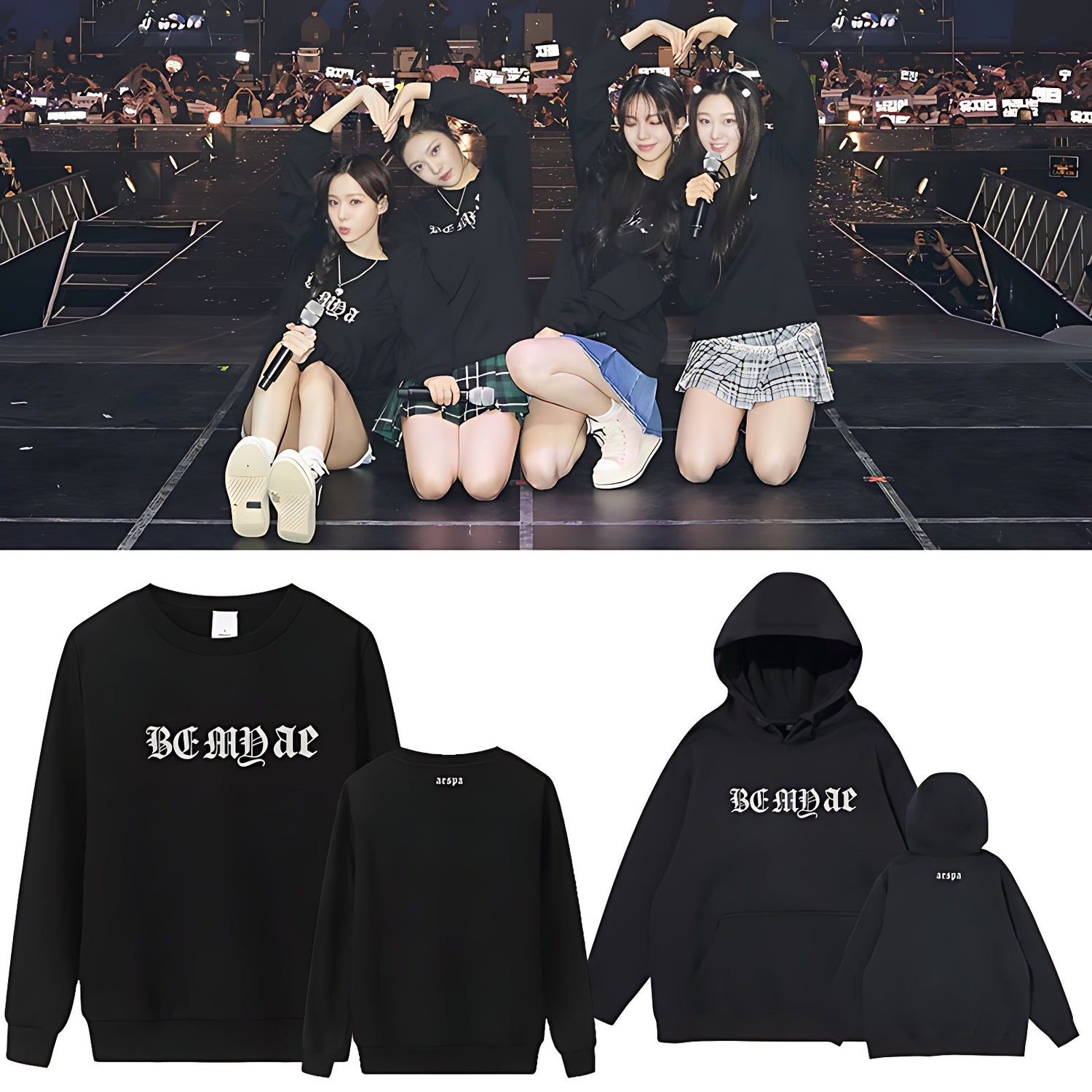 Aespa Be My Ae Concert Crewneck Hoodie-Aespa