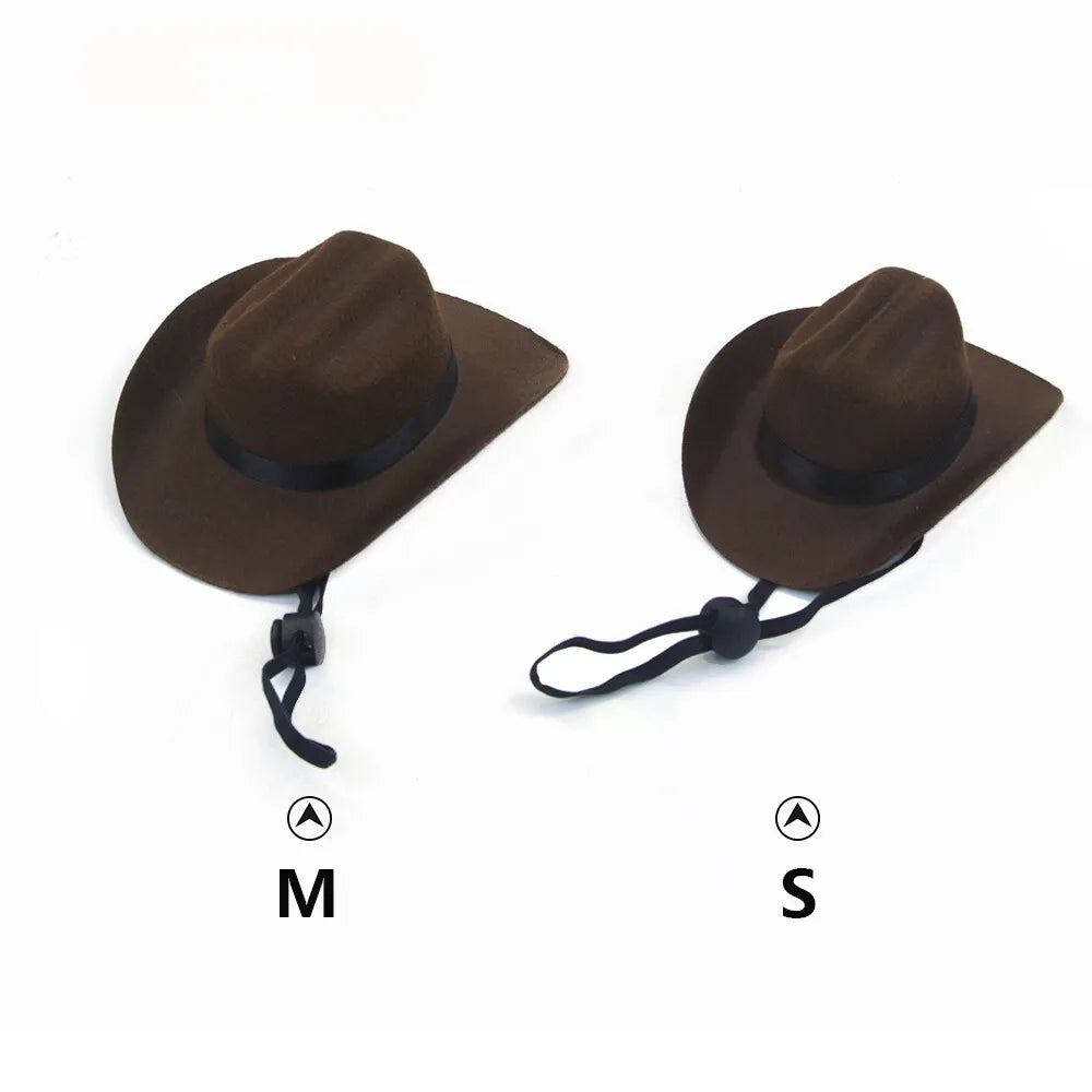 Pet Cat Dog Western Cowboy Hat