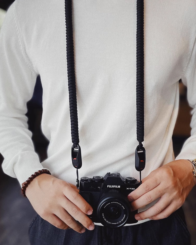 Universal Quick-Release Camera Strap with Woven Cord