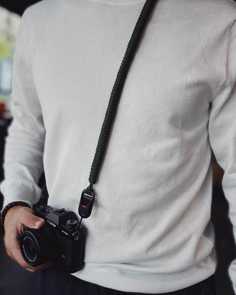 Universal Quick-Release Camera Strap with Woven Cord