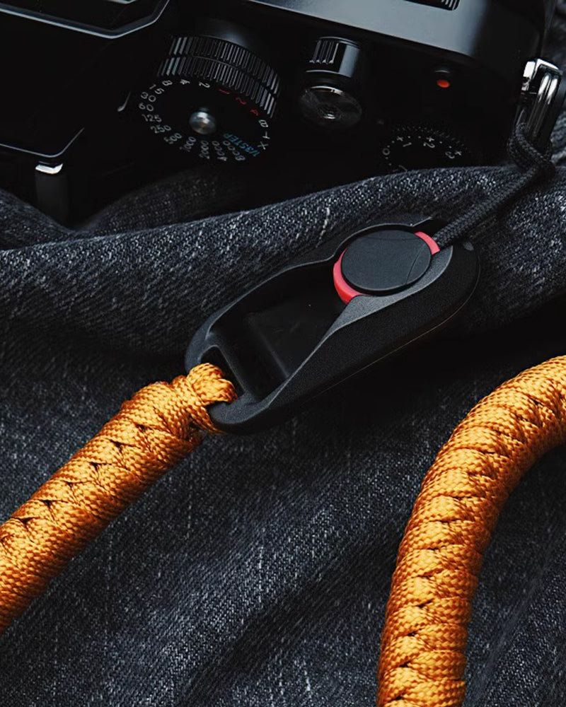 Universal Quick-Release Camera Strap with Woven Cord