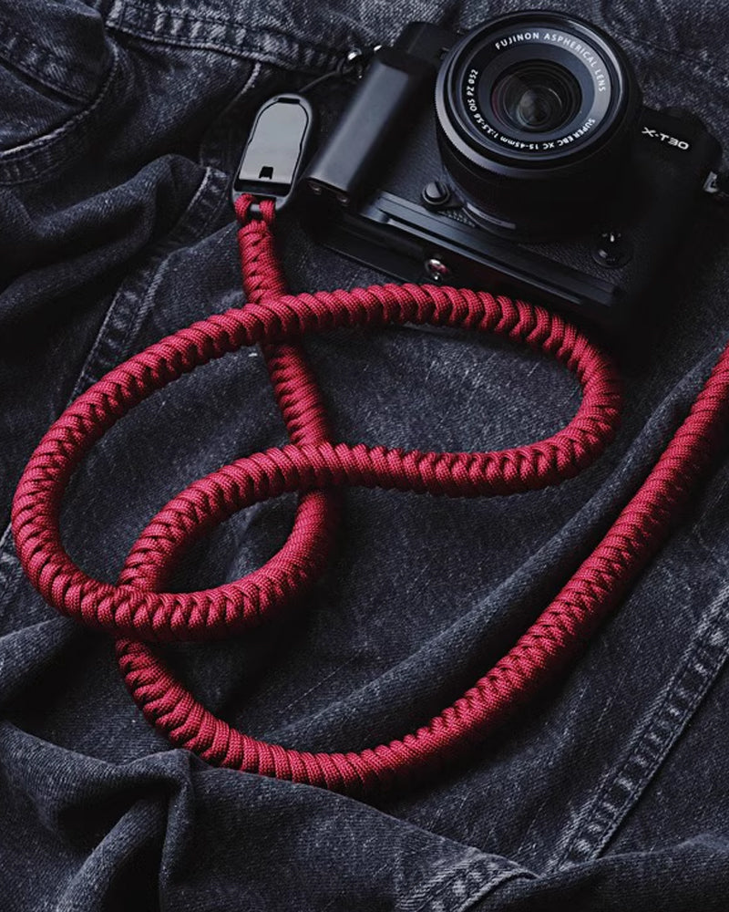 Universal Quick-Release Camera Strap with Woven Cord